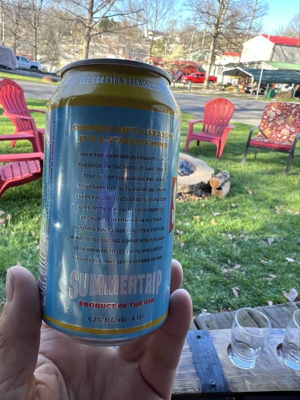 Braxton Summer Trip  - Braxton Brewing Company, Covington alcohol collectible - Main Image 2