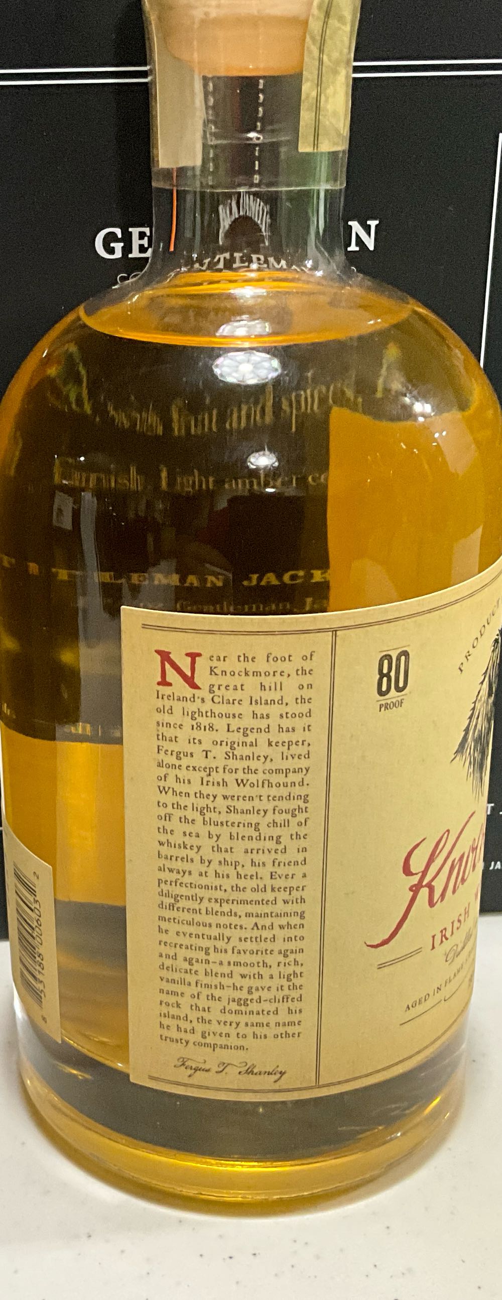 Knockmore Irish Whiskey - Prairie Creek Beverages (750 mL) alcohol collectible [Barcode 853188006032] - Main Image 3
