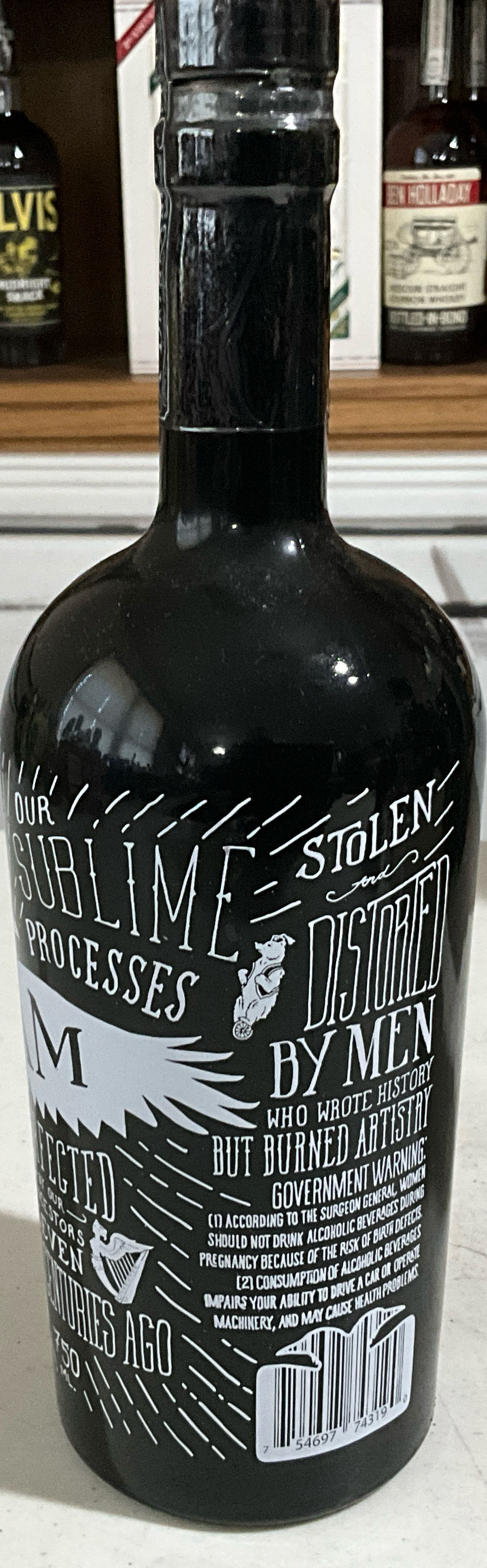 Bedlam Vodka - NC USA - Graybeard Distillery (750 mL) alcohol collectible [Barcode 754697743190] - Main Image 2