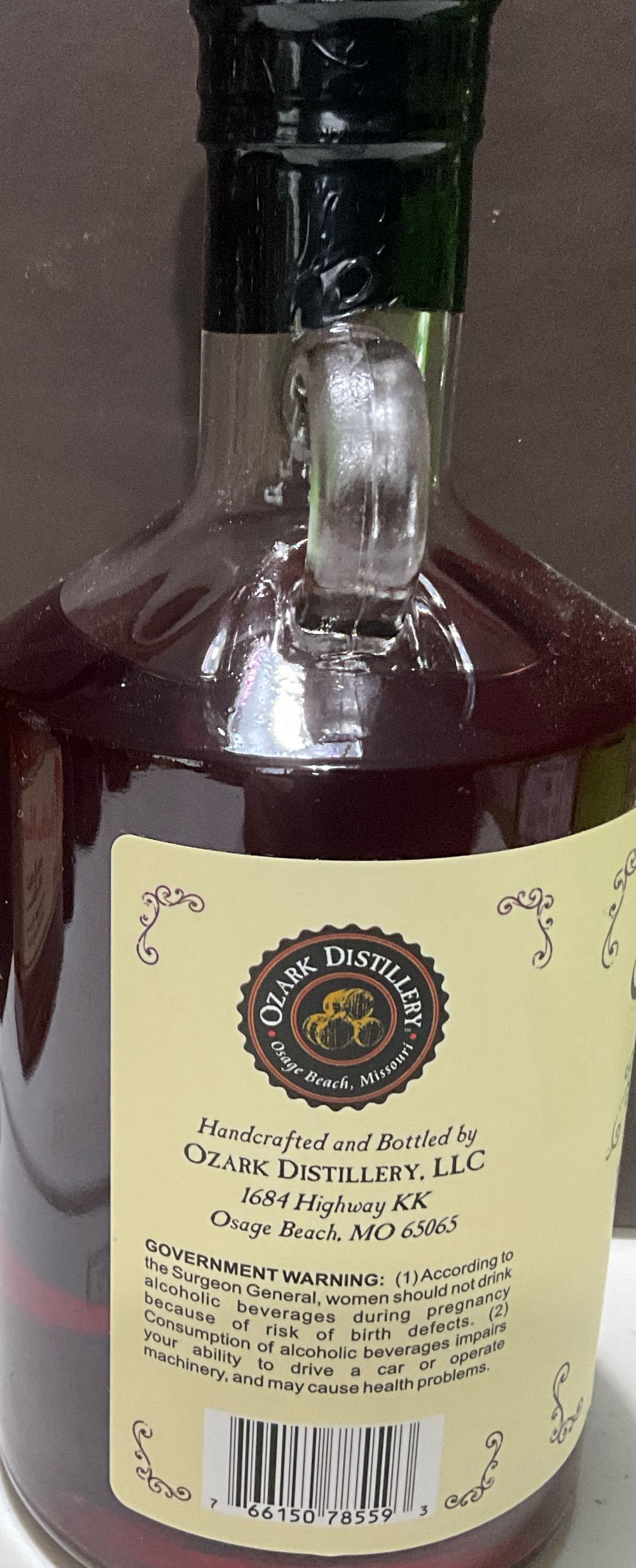 Ozark Distillery Moonshine - Blackberry - Ozark Distillery (750 mL) alcohol collectible [Barcode 766150785593] - Main Image 3