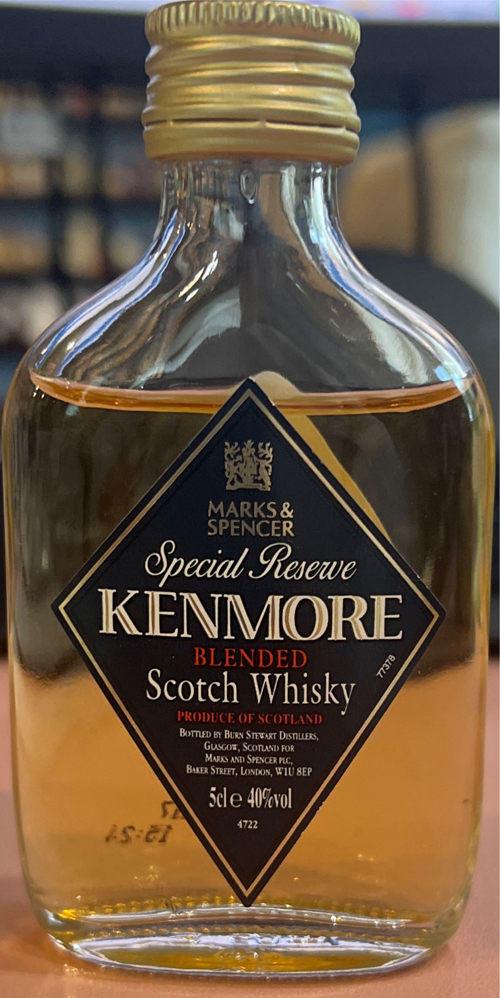 M&S Kenmore Blended - Marks & Spencer (5 mL) alcohol collectible - Main Image 2
