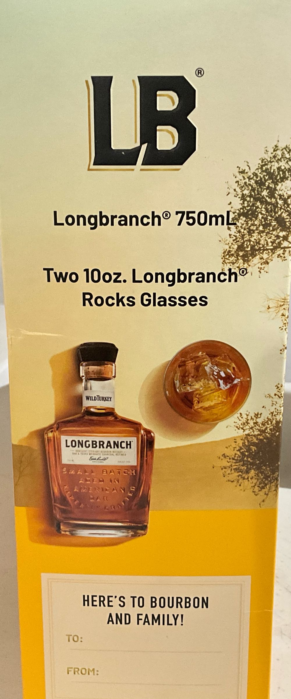 Wild Turkey Longbranch Bourbon Gift Set With Two Glasses - Wild Turkey Distilling Co. (750 mL) alcohol collectible [Barcode 721059003377] - Main Image 3