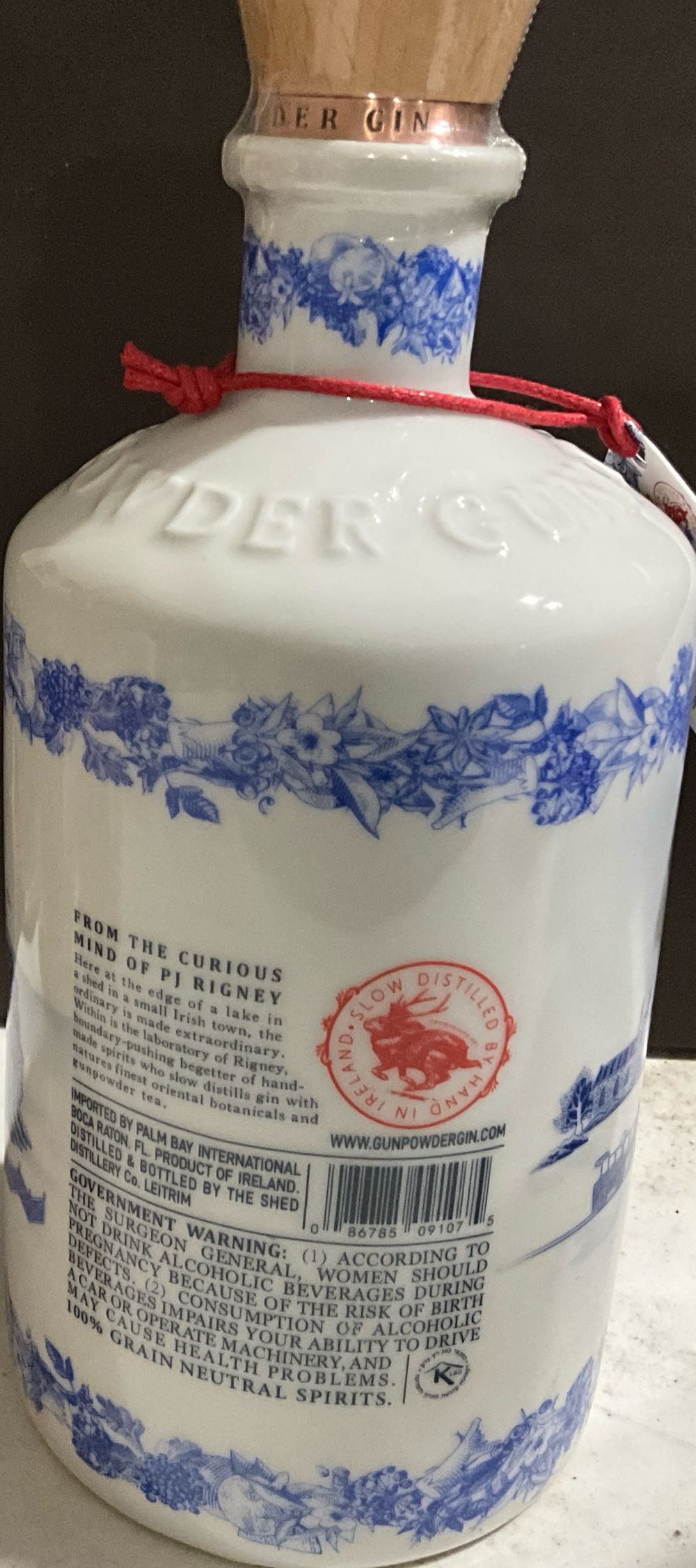 Drumshanbo Gunpowder Irish Gin Ceramic Edition - Ireland - Shed Brewery (750 mL) alcohol collectible [Barcode 086785091075] - Main Image 3