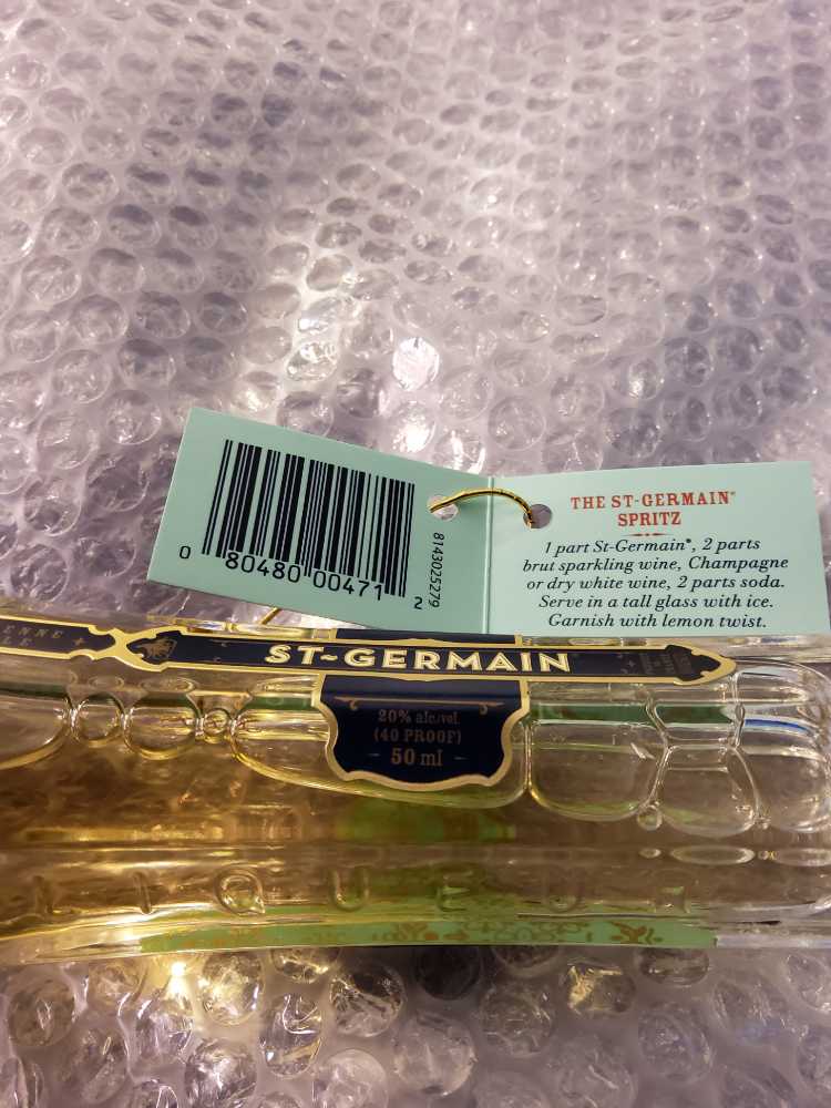 St Germain Elderflower Liqueur  (50 mL) alcohol collectible [Barcode 080480004712] - Main Image 4