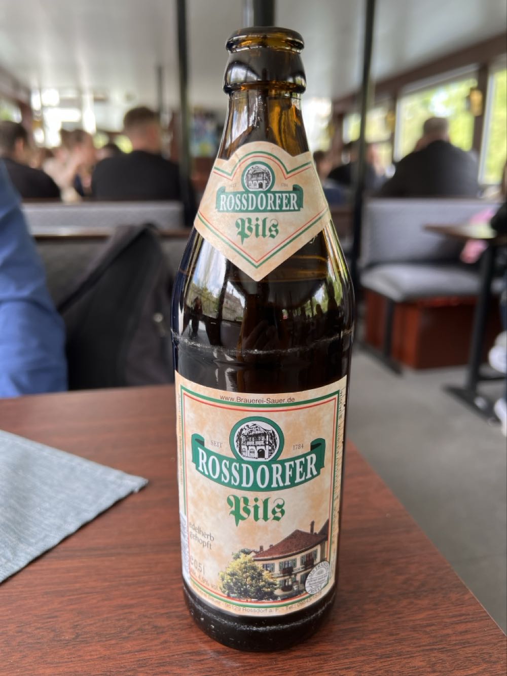 Rossdorfer Pils - Brauerei Sauer, 96129 Rossdorf a.F. (500 mL) alcohol collectible [Barcode 4260014850107] - Main Image 2