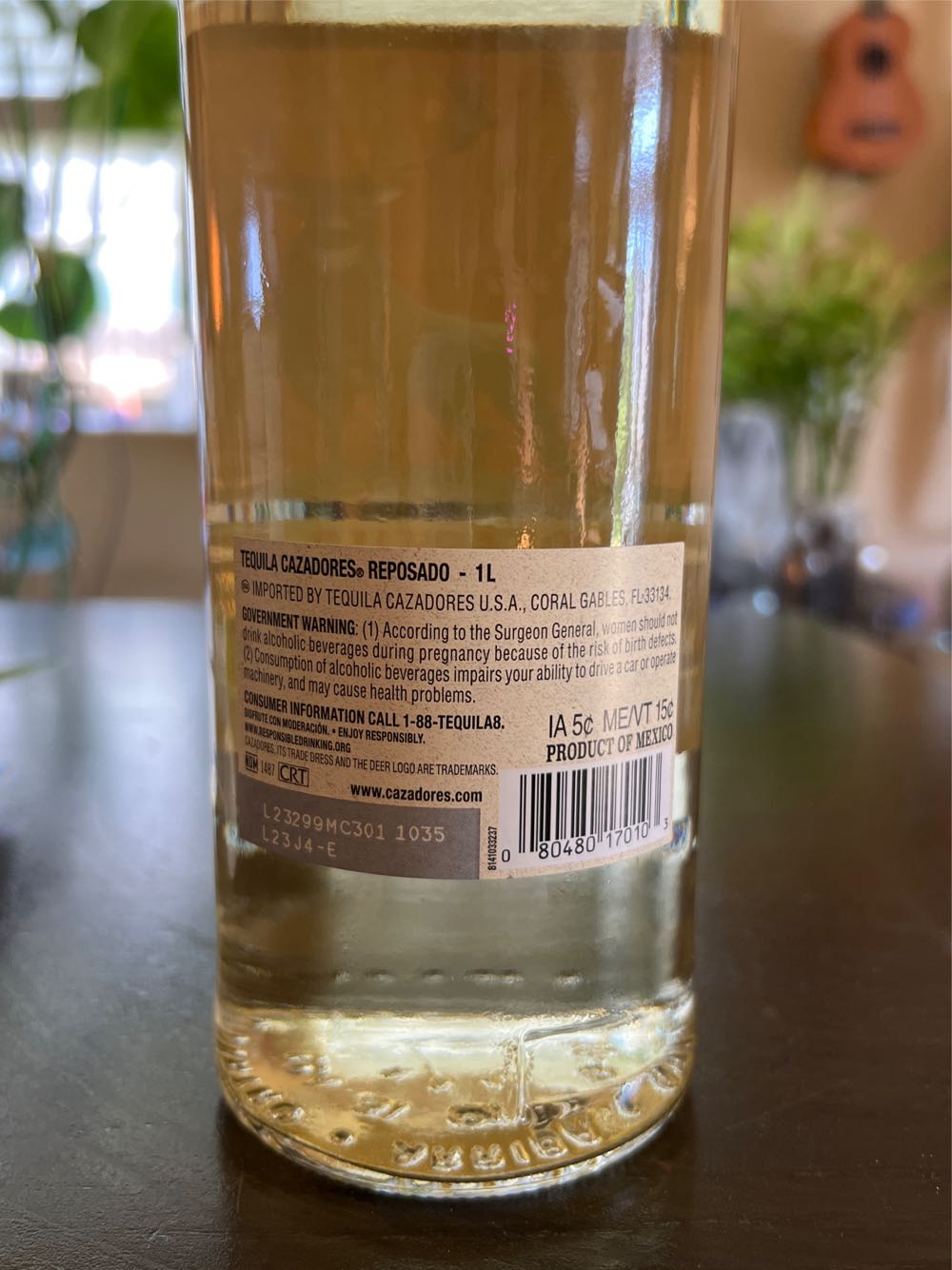 Cazadores Reposado Tequila Reposado 1 Liter 1l  alcohol collectible [Barcode 080480170103] - Main Image 3