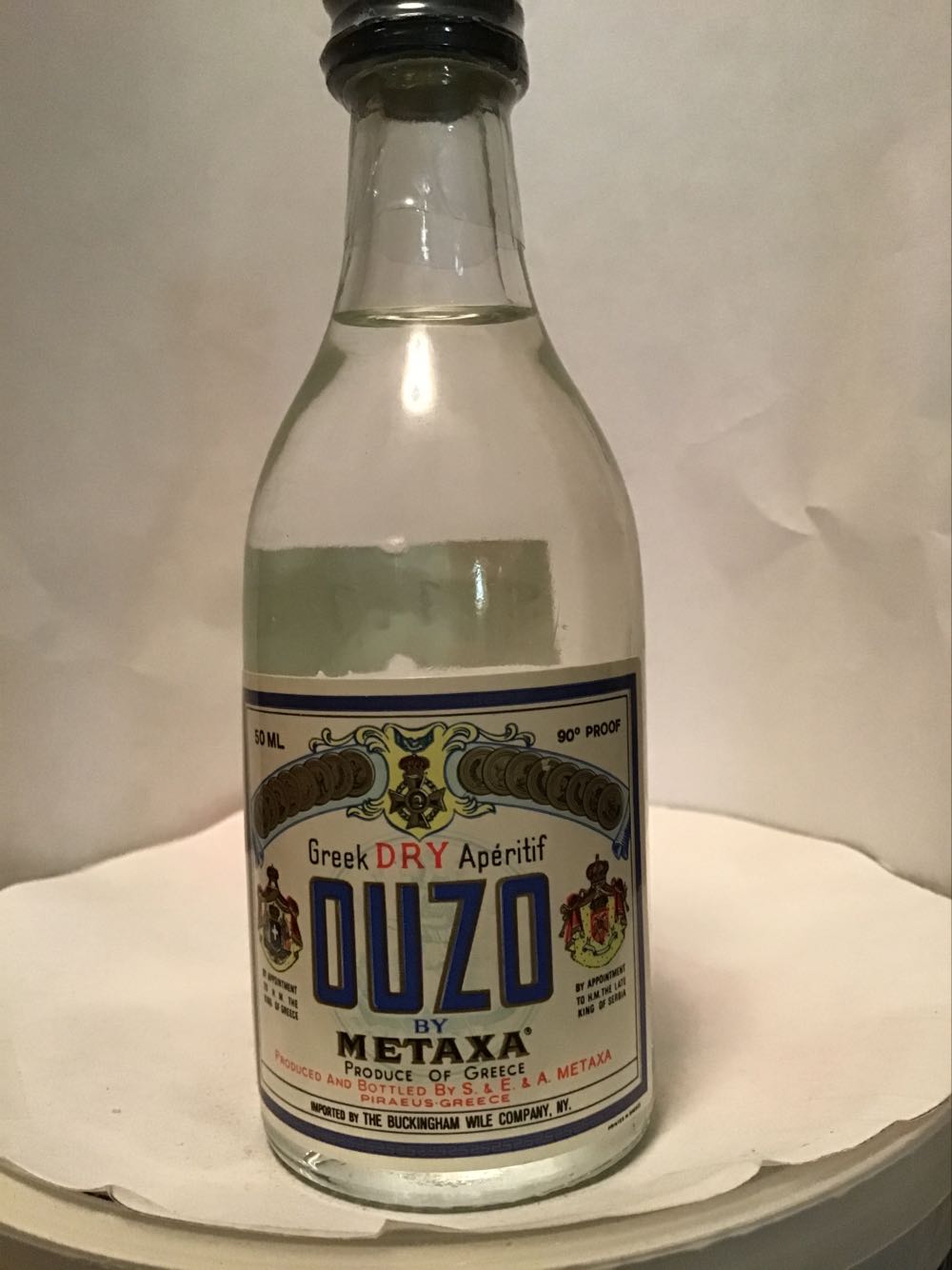 Ouzo - Metaxa (50 mL) alcohol collectible - Main Image 1