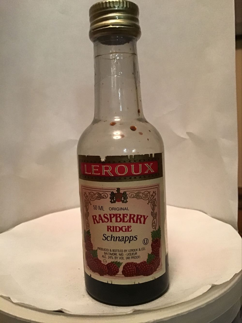 Leroux Chocolate Banana & Peach Basket & Raspberry & Chocolate Raspberry - Leroux & Co. (50 mL) alcohol collectible - Main Image 3
