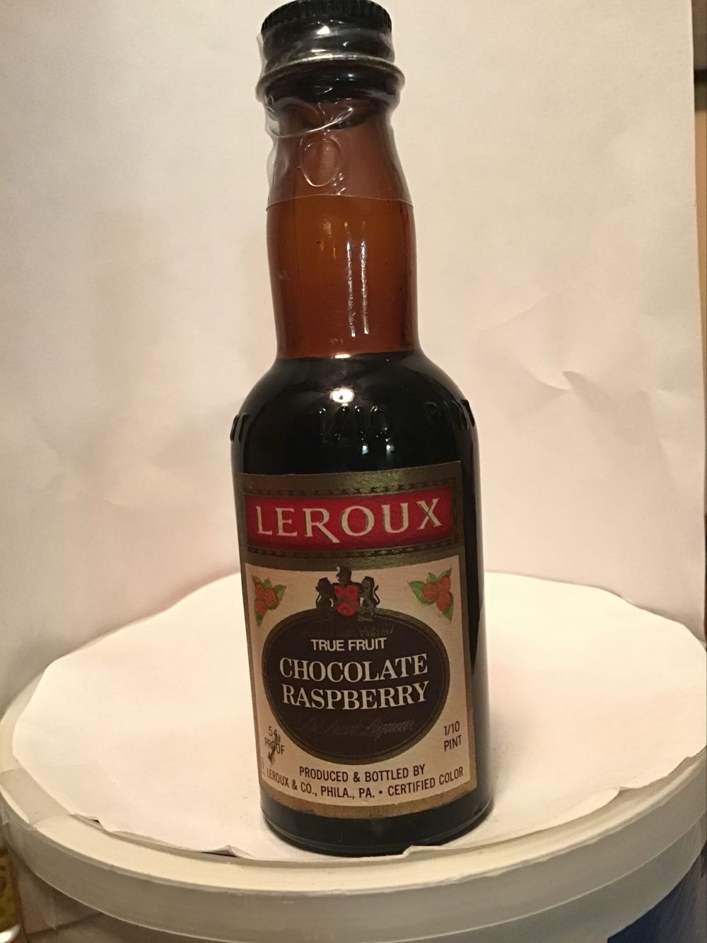 Leroux Chocolate Banana & Peach Basket & Raspberry & Chocolate Raspberry - Leroux & Co. (50 mL) alcohol collectible - Main Image 4