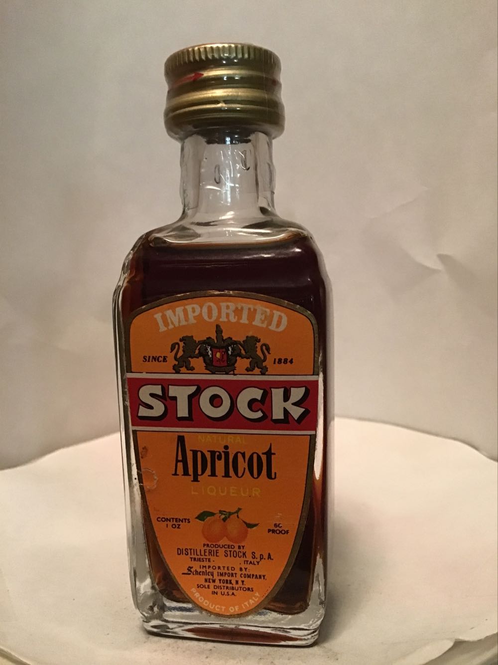Stock Creme De Menthe & Apricot & Blackberry & Coffee - Distillerie Stock (1 FL OZ) alcohol collectible - Main Image 2