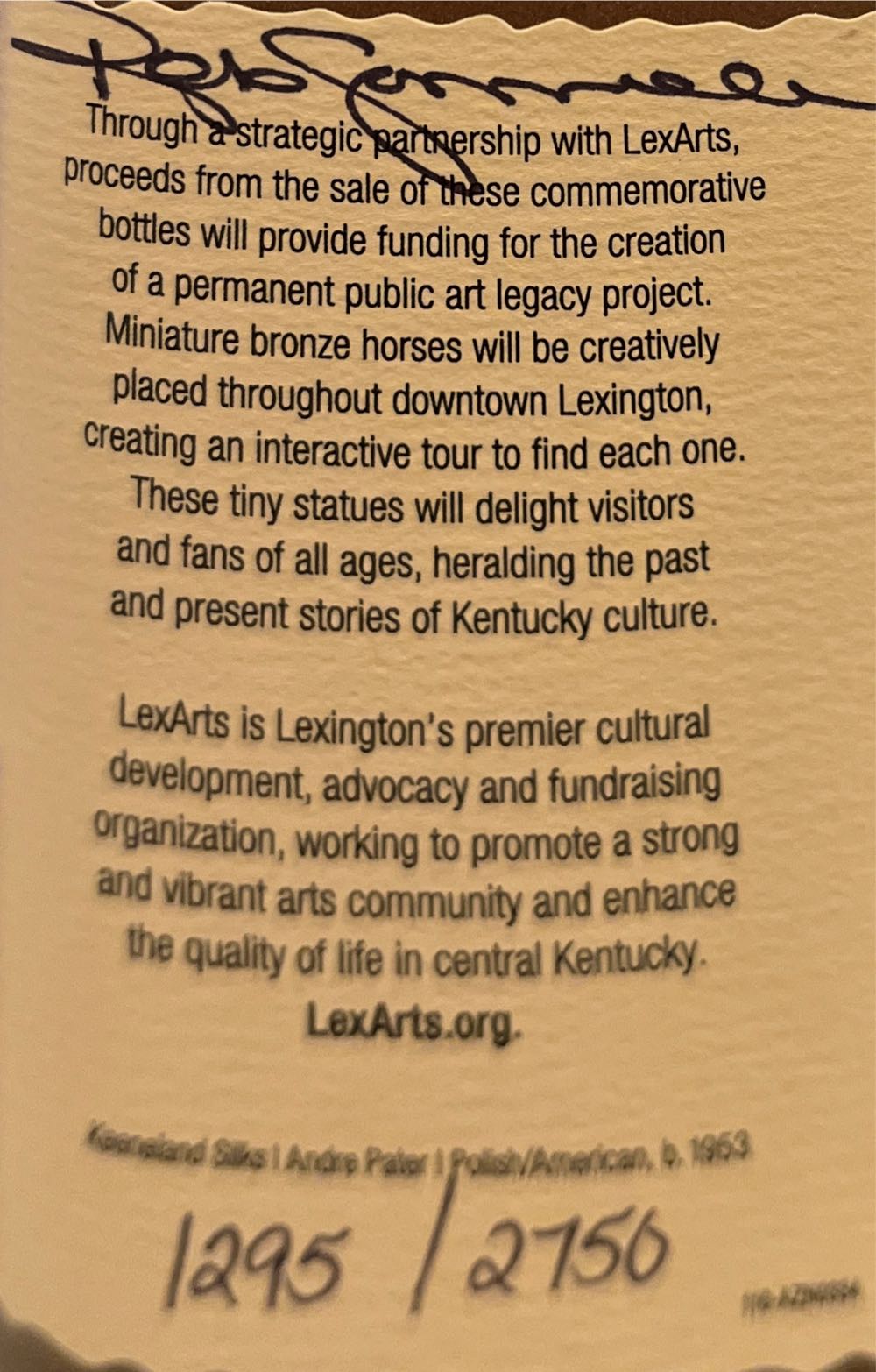 Maker’s Mark 2023 Keeneland Edition - Maker’s Mark Distillery (750 mL) alcohol collectible [Barcode 085246501528] - Main Image 3