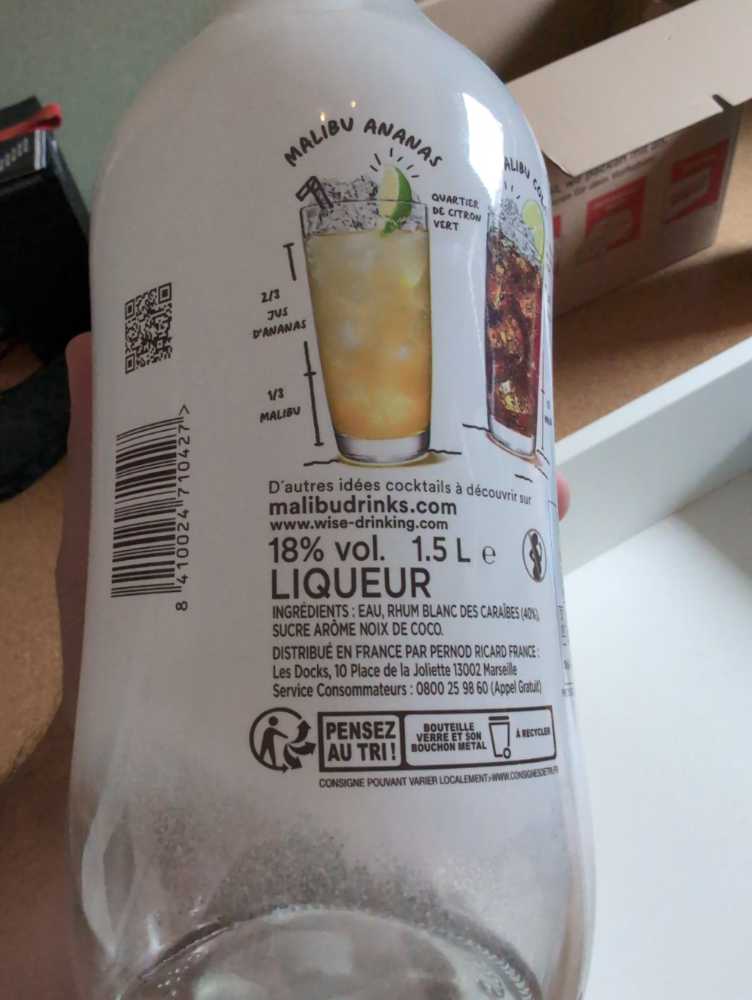 Malibu   alcohol collectible [Barcode 8410024710427] - Main Image 2