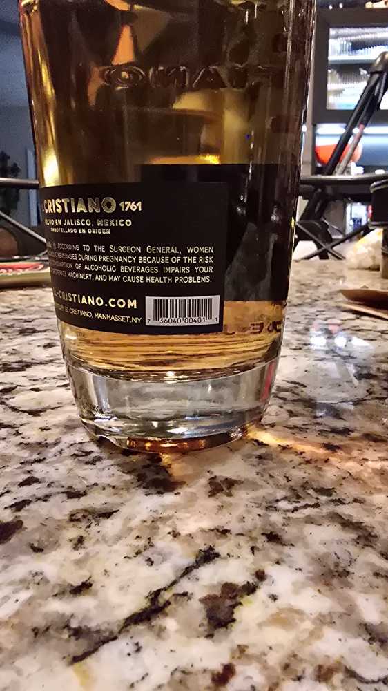 El Cristiano Extra Tequila 750 Ml Anejo 750ml Clase 80 - DESTILADORA SAN NICOLAS LOS ALTOS DE JALISCO (750 mL) alcohol collectible [Barcode 736040004011] - Main Image 3