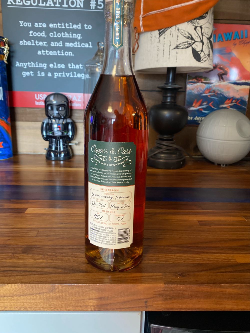 Copper and Cask - Copper And Cask (750 mL) alcohol collectible [Barcode 810879024461] - Main Image 2