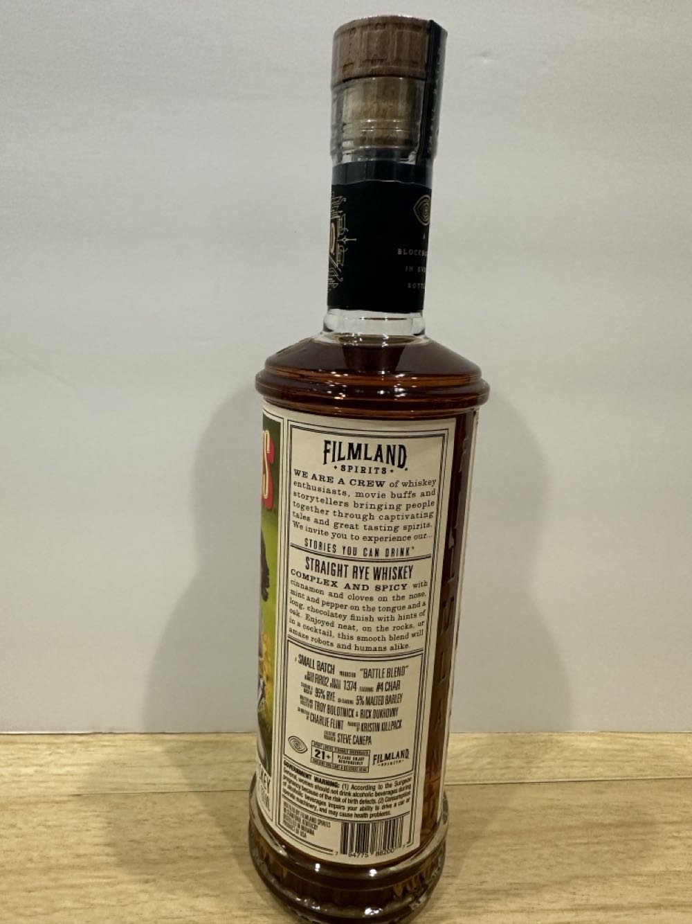 Ryes Of The Robots - Filmland Spirits (750 mL) alcohol collectible [Barcode 794775882007] - Main Image 3