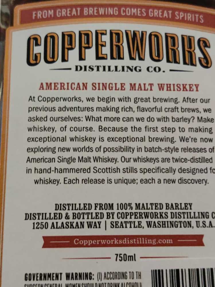 No Anchor Kingston Negroni Cask - Copperworks Distilling Company (750 mL) alcohol collectible [Barcode 859610004324] - Main Image 2