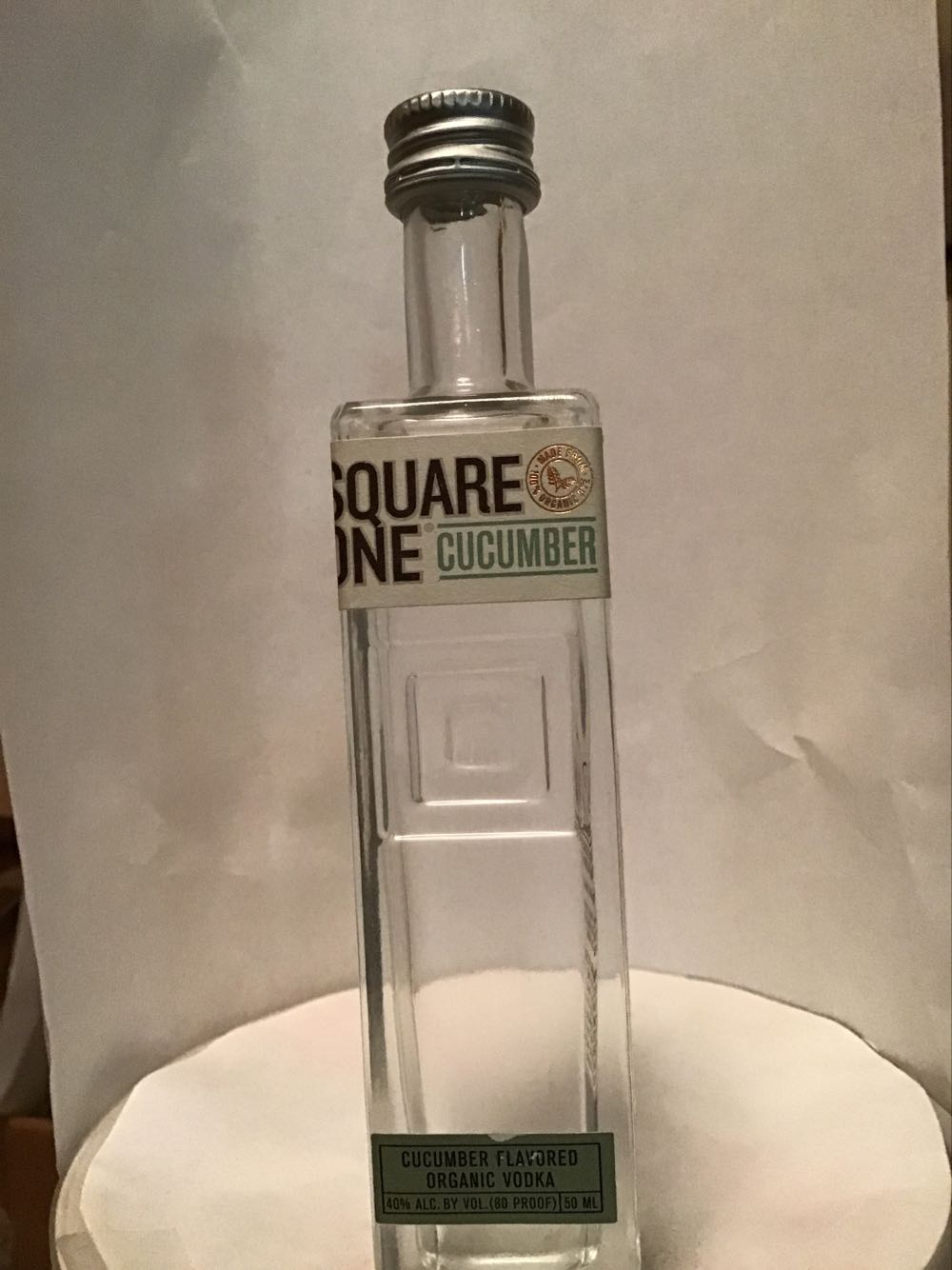 Square One Organic & Botanical & Cucumber - Square One Organic Spirits (50 mL) alcohol collectible - Main Image 3