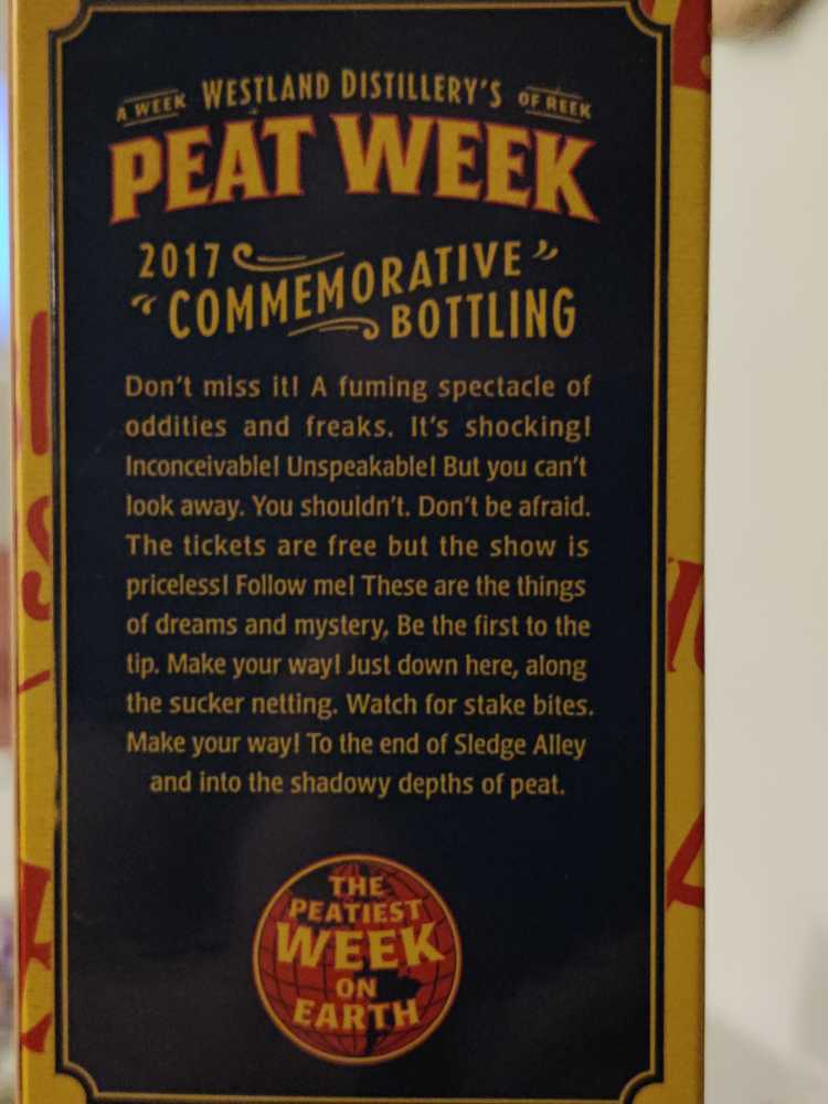 Winter Limited Edition  - Westland Distillery (750 mL) alcohol collectible [Barcode 855410003659] - Main Image 2