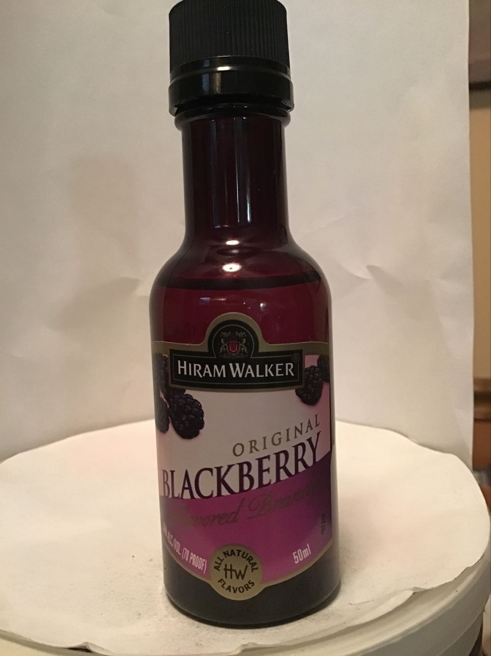 Hiram Walker’s Crystal Gin & Fruja & Blueberry Passion & Blackberry & Whipped Cream - Hiram Walker & Sons (1.10 FL OZ) alcohol collectible - Main Image 3