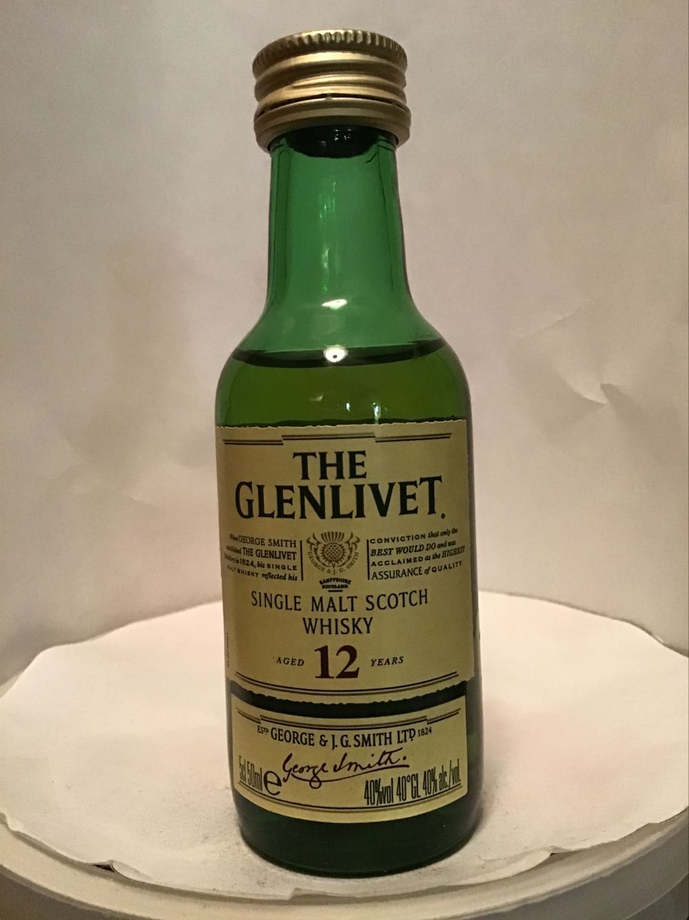 Glenlivet - George & J. G. Smith (1.6 FL OZ) alcohol collectible - Main Image 2