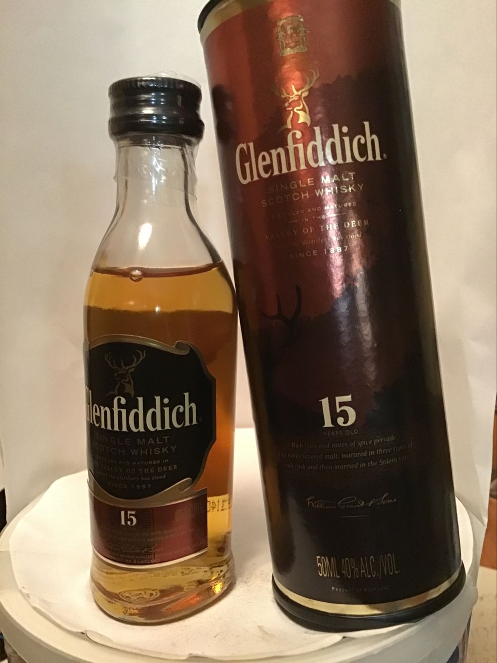 Glenfiddich & 12, 15 & 18 Yr. Old - William Grant & Sons (50 mL) alcohol collectible - Main Image 3