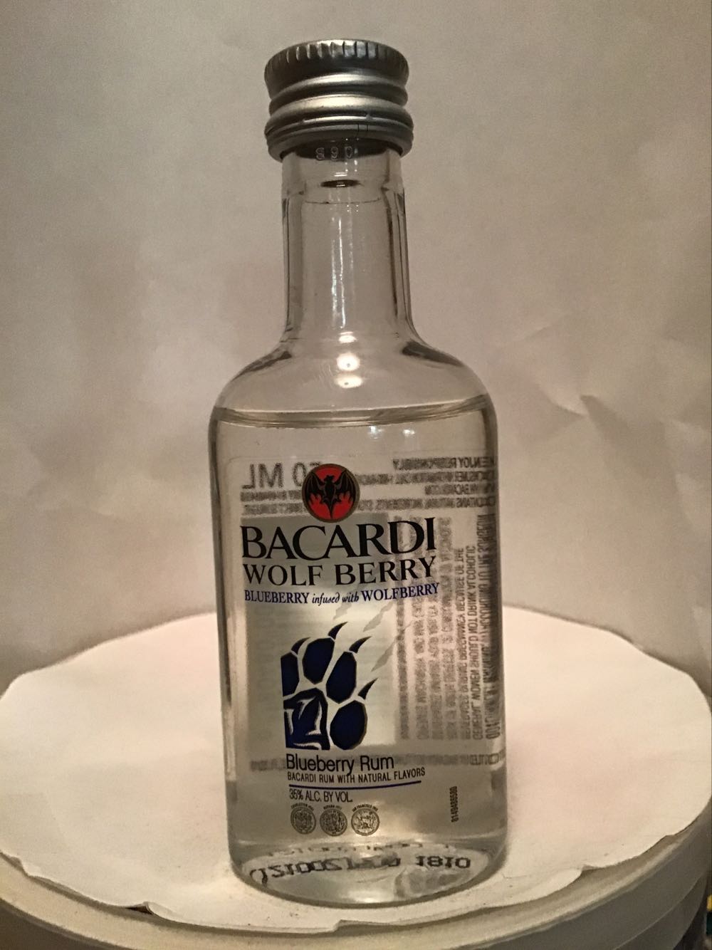 Bacardi & Artic Grape & Wolf Berry & Torched Cherry - Bacardi, Santiago (1.6 FL OZ) alcohol collectible - Main Image 3