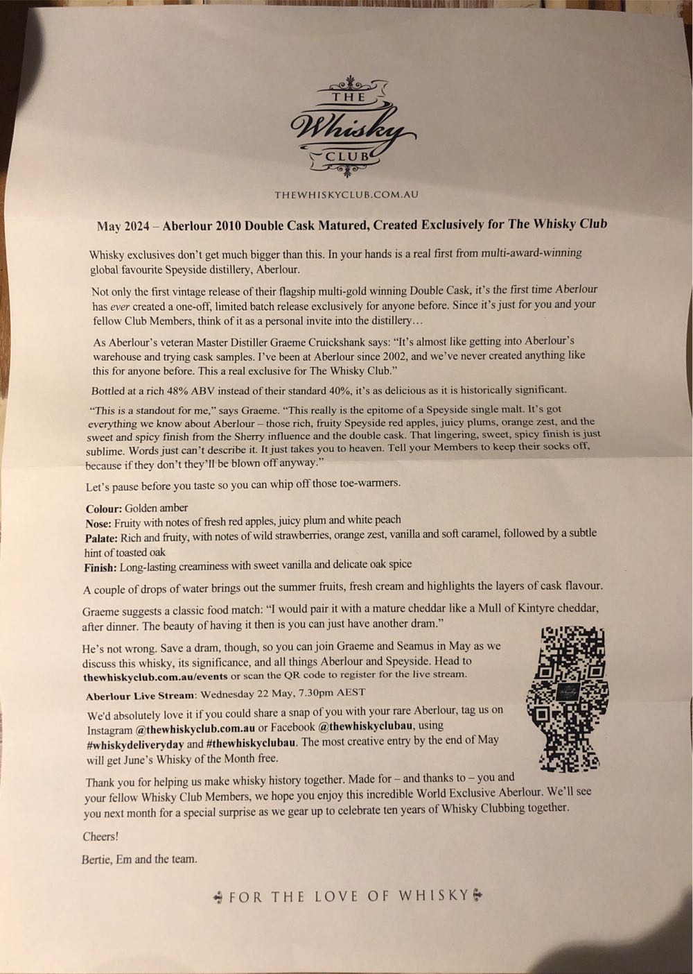 Aberlour 2010 Limited Batch Release - The Aberlour Distillery (700 mL) alcohol collectible - Main Image 4