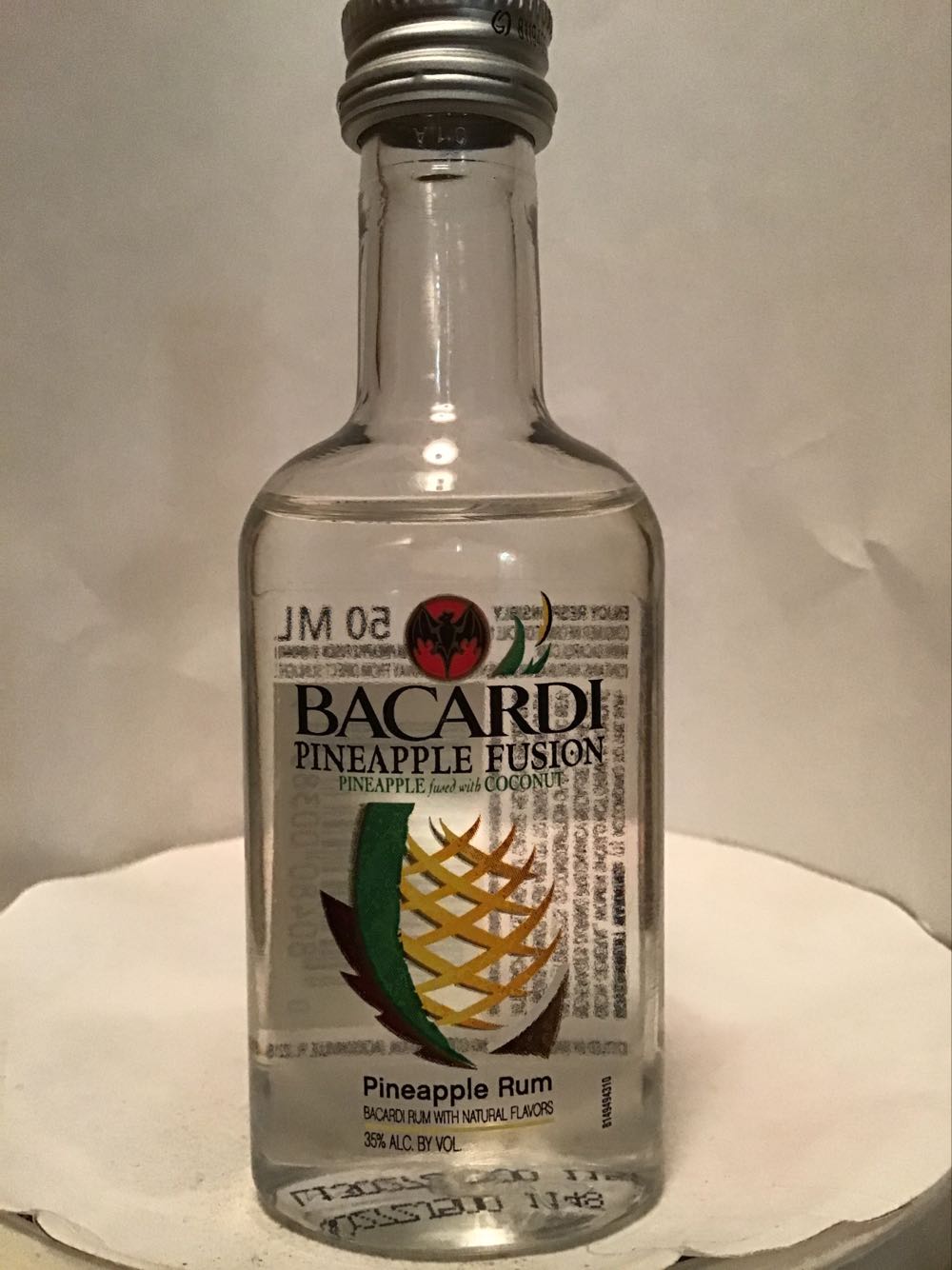 Bacardi Dragon Berry & Oakheart & Rock Coconut & Pineapple Fusion - Bicardi Co (50 mL) alcohol collectible - Main Image 4