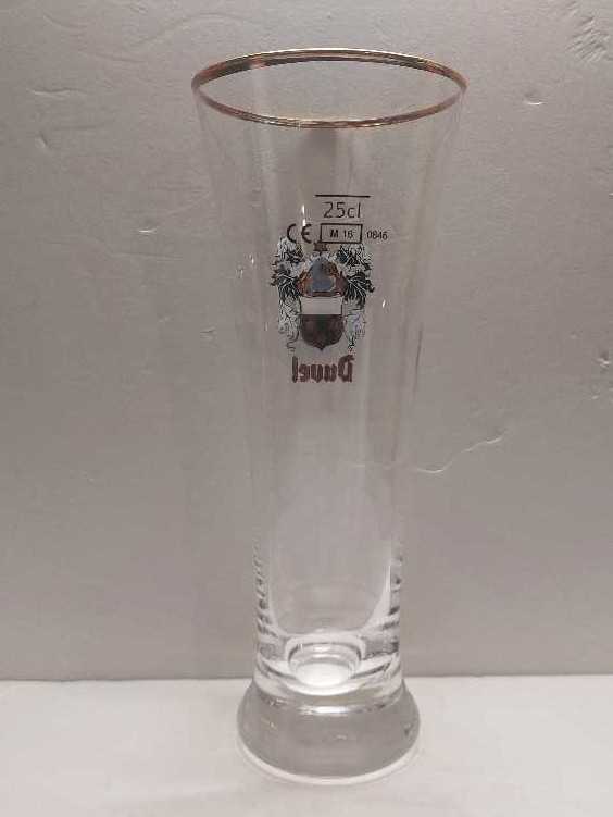 Wapenschild (wit) + Duvel Goud (gewone tekst) 
+ bol + Gouden rand + 0,25cl (zwart) + M16 - 0846 D  alcohol collectible - Main Image 2