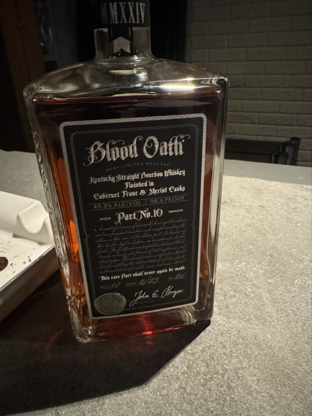 Blood Oath Pact No. 10 - Lux Row Distillers (750 mL) alcohol collectible [Barcode 088352141206] - Main Image 3