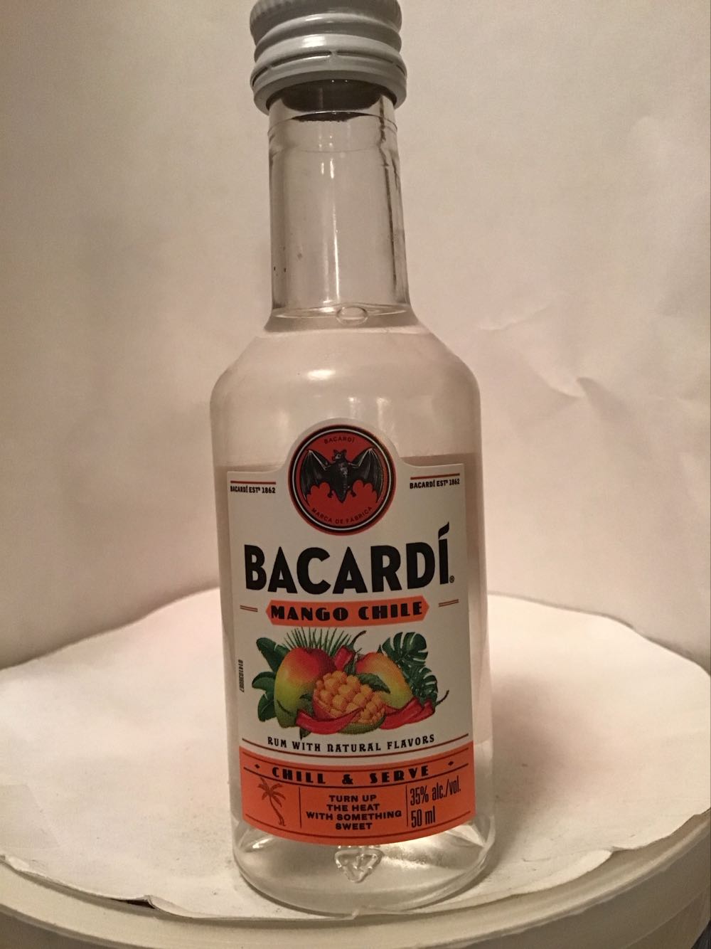 Bacardi Coconut & Mango Chile - Bacardi (50 mL) alcohol collectible - Main Image 2