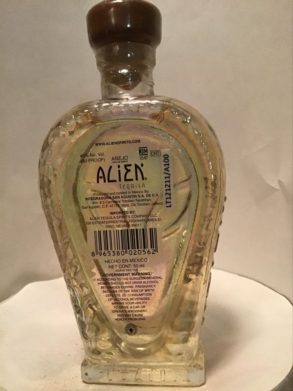 Alien Reposado & Silver & Anejo - Alien Spirits (50 mL) alcohol collectible - Main Image 2