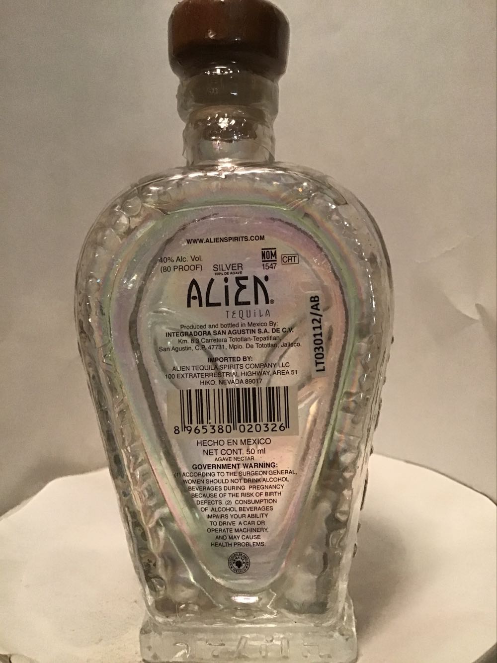Alien Reposado & Silver & Anejo - Alien Spirits (50 mL) alcohol collectible - Main Image 3