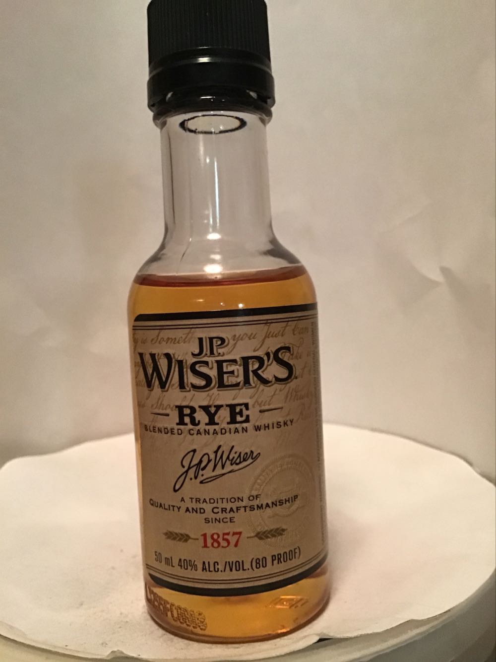 J.P. Wisers Spiced & Rye - Canada (50 mL) alcohol collectible - Main Image 2