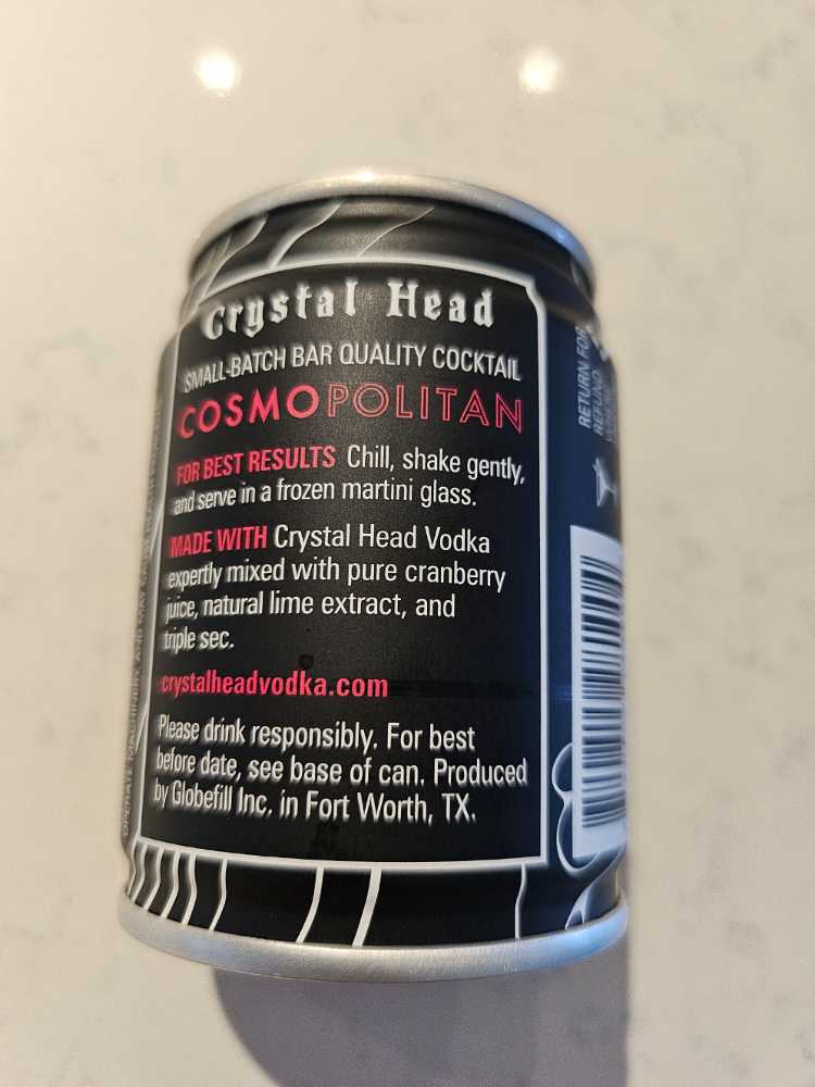 Crystal Head Cosmopolitan - Crystal Head Vodka (100 mL) alcohol collectible [Barcode 720815281004] - Main Image 2