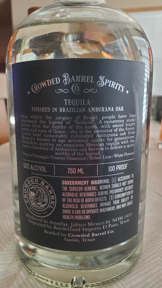 Snake Bite Amburana - Crowded Barrel Whiskey Co. alcohol collectible - Main Image 2