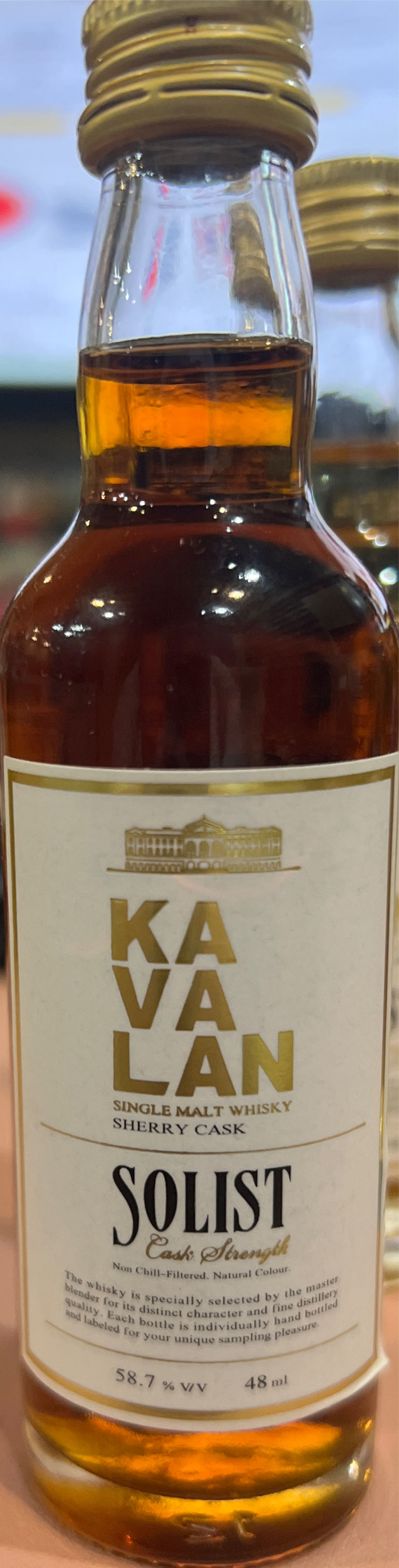 Kavalan Sherry Oak Single Malt Whisky カバラン Gf Health 54% 50ml オロロソシェリーオーク Graham Field  alcohol collectible [Barcode 4710085209323] - Main Image 2