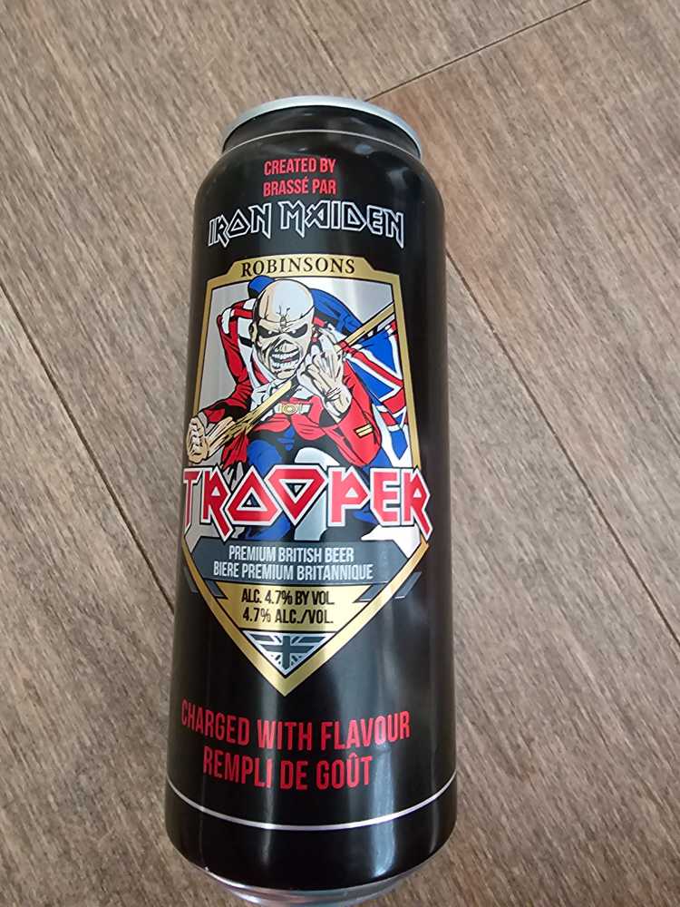 Iron Maiden Trooper  Beer - Robinsons Brewery (500 mL) alcohol collectible [Barcode 8071172004846] - Main Image 2