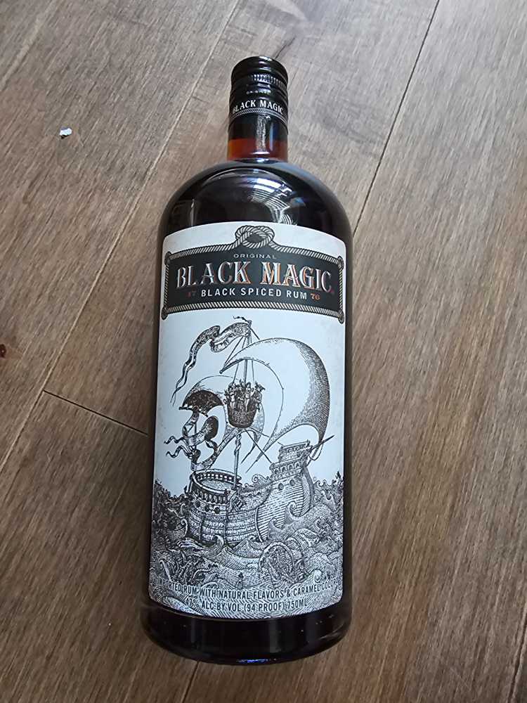 Black Magic Black Spiced Rum  - Sazerac Co (750 mL) alcohol collectible [Barcode 088004019839] - Main Image 2