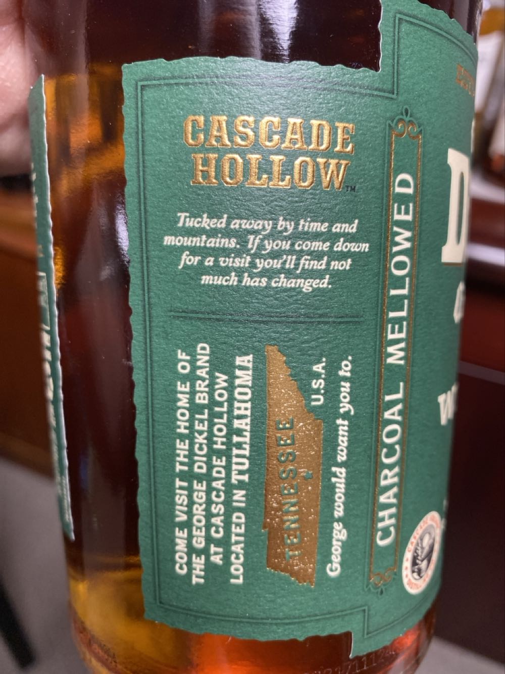 X-George Dickel Tennessee Rye - Cascade Hollow Distilling Co. alcohol collectible - Main Image 3