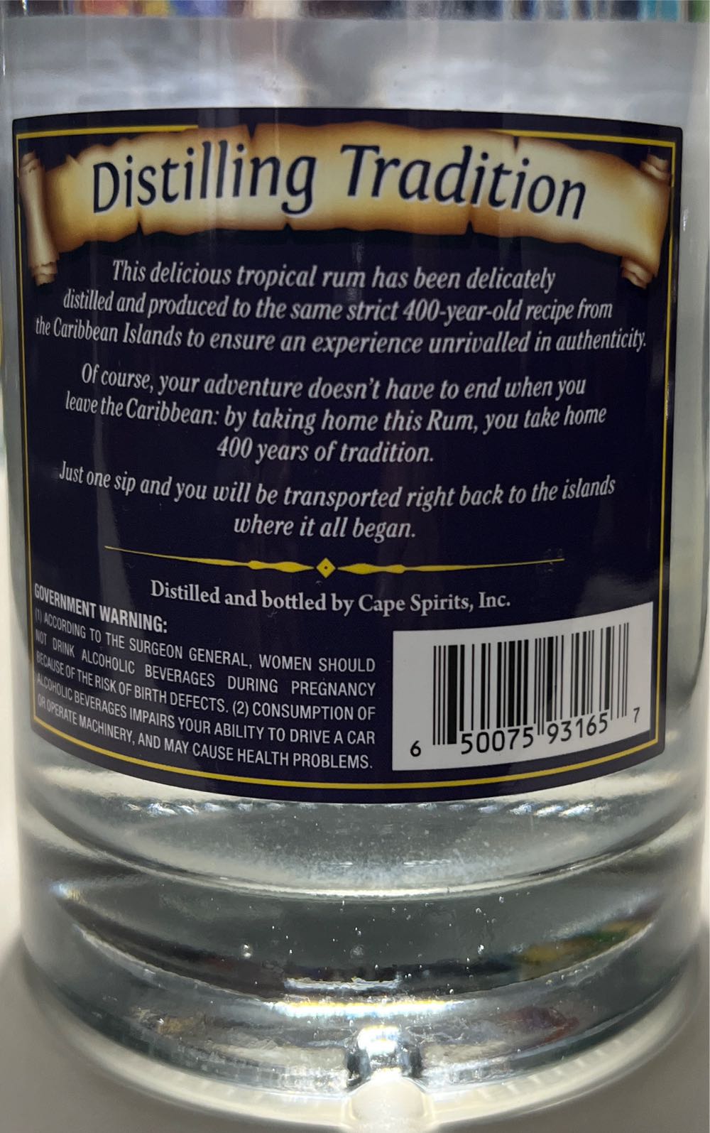 Grand Turks Pineapple Flavored Rum - Turks - Cape Spirits, Inc. (750 mL) alcohol collectible [Barcode 650075931657] - Main Image 2