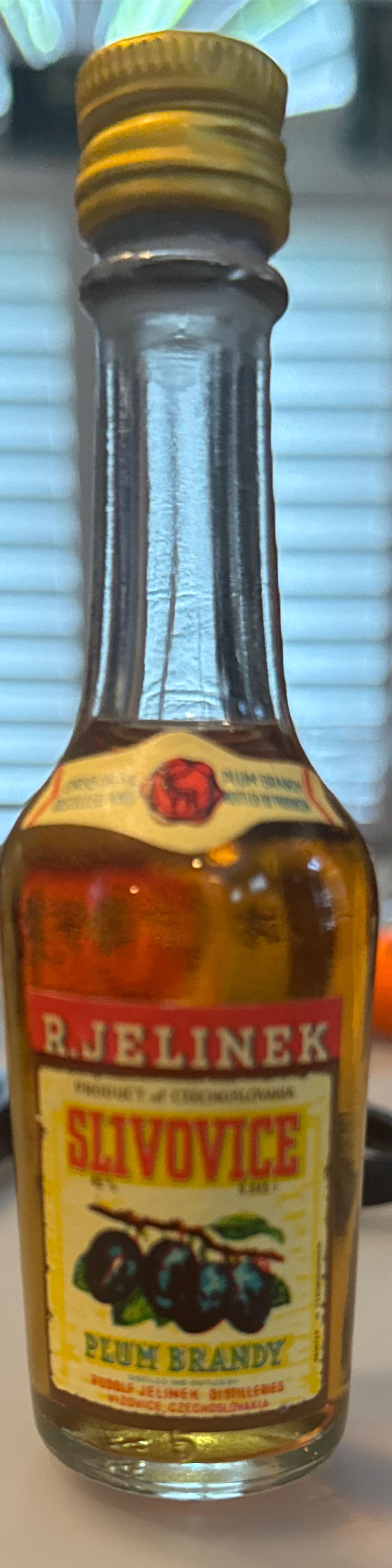 R. Jeliner Plum Vodka  alcohol collectible - Main Image 2