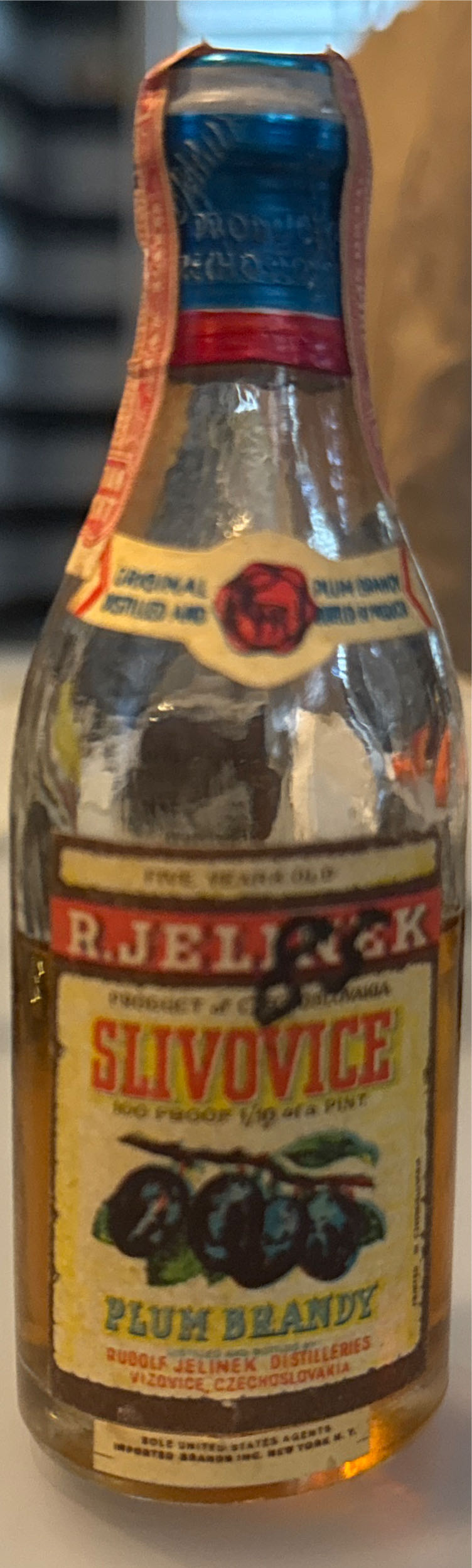 R. Jeliner Plum Vodka  alcohol collectible - Main Image 3