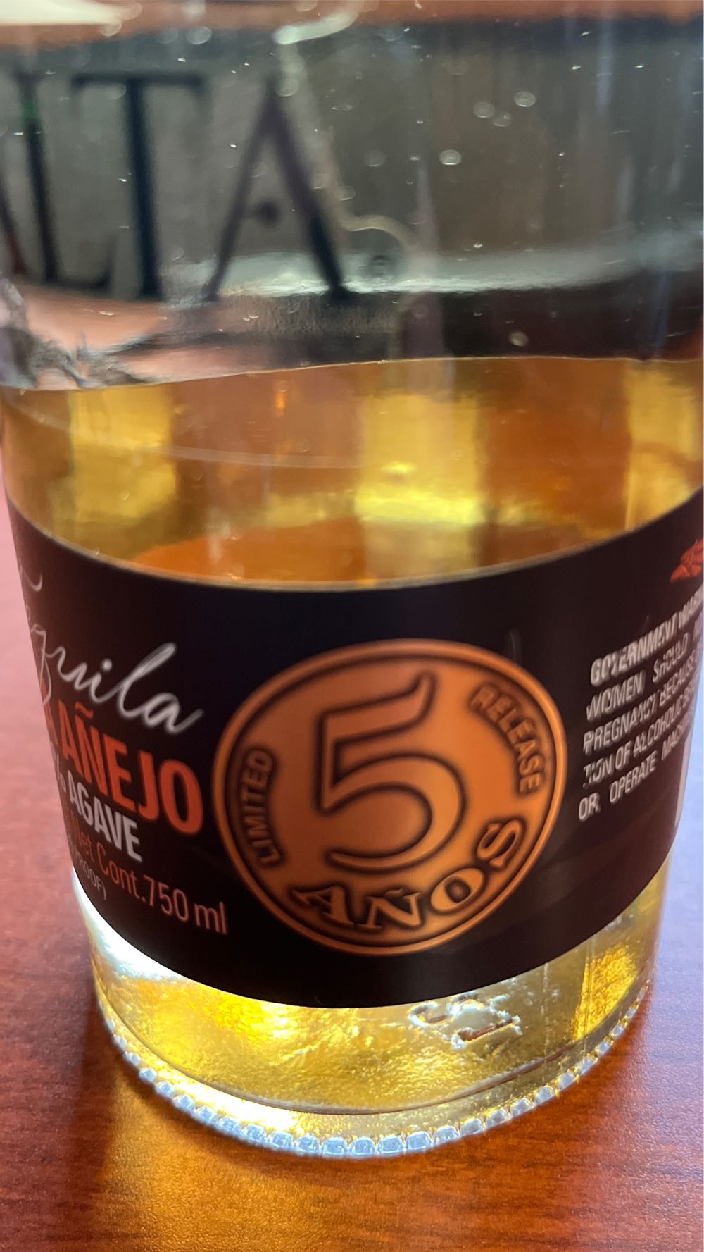 Terralta Extra Anejo Tequila - NOM 1579 El Pandillo alcohol collectible [Barcode 736040005407] - Main Image 2