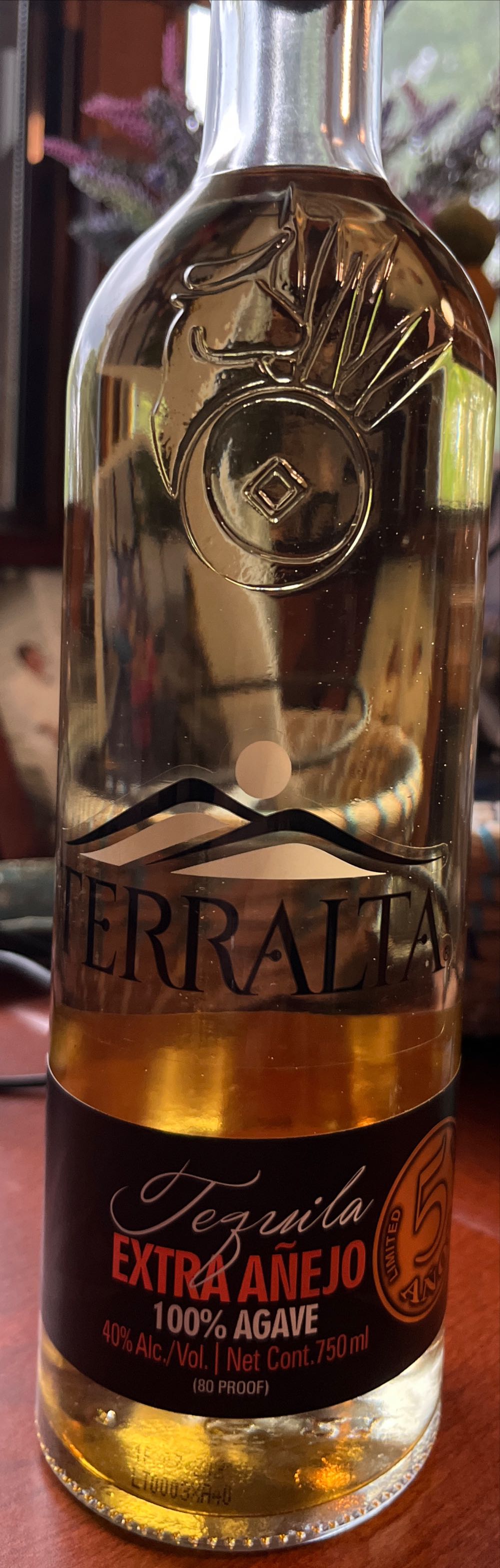 Terralta Extra Anejo Tequila - NOM 1579 El Pandillo alcohol collectible [Barcode 736040005407] - Main Image 3