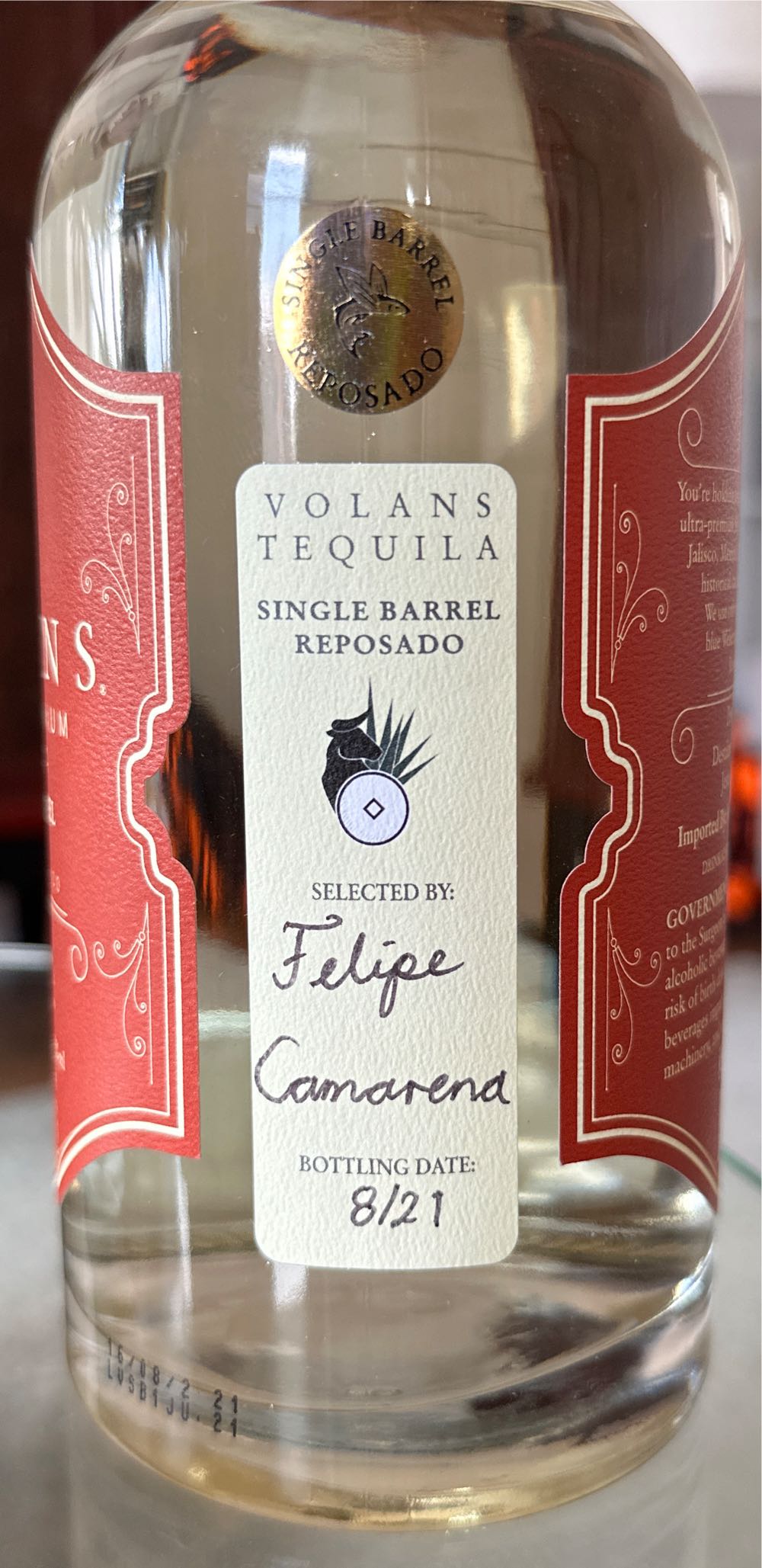 Volans Special Reserve Extra Añejo Tequila - NOM 1579 (750 mL) alcohol collectible [Barcode 867615000401] - Main Image 2