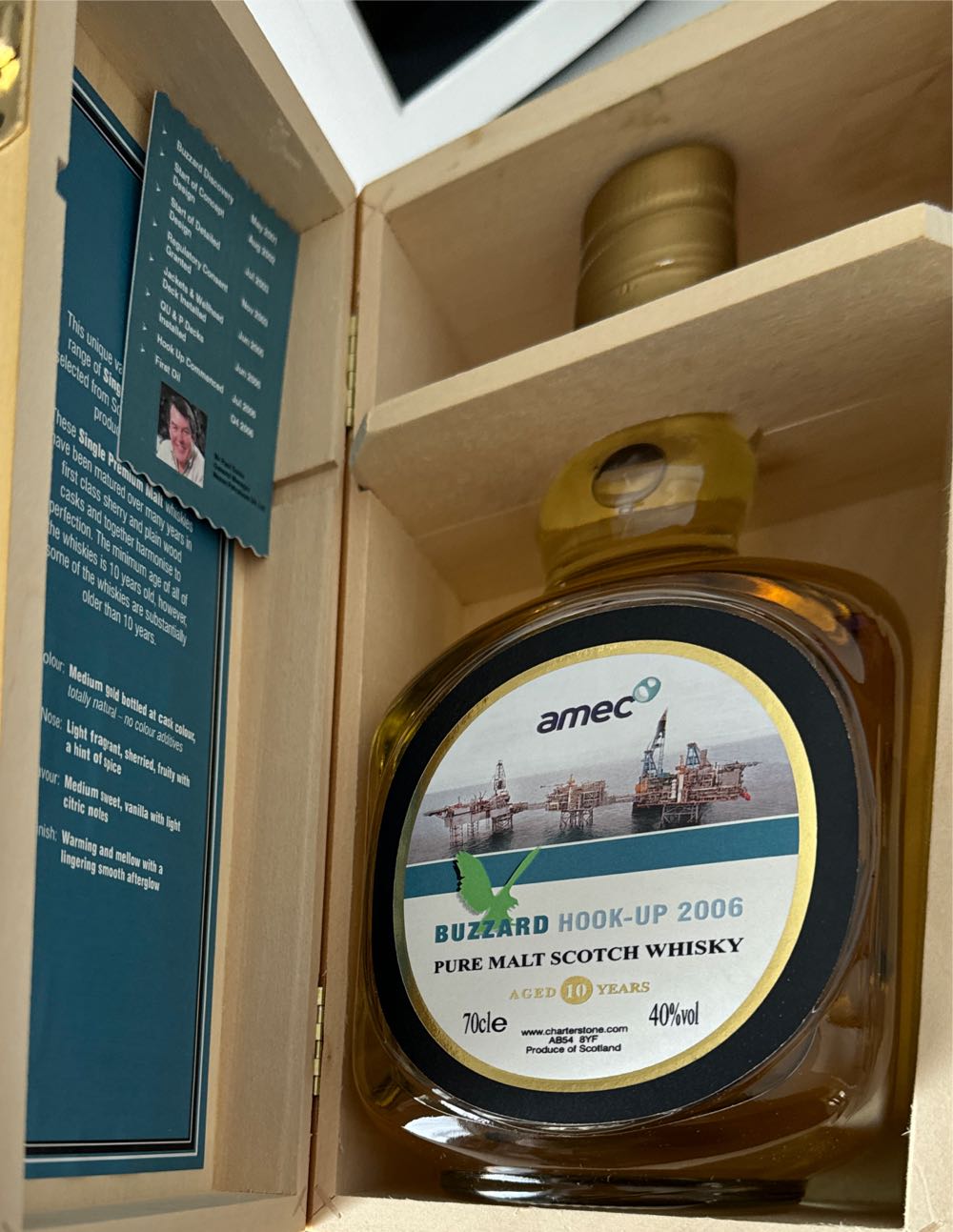 AMEC Buzzard Hook-up Malt Whisky  (700 mL) alcohol collectible - Main Image 3