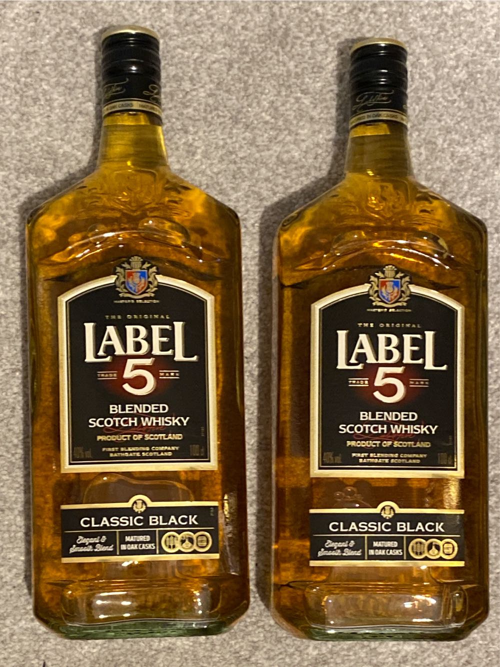 Label 5 Blended Scotch Whisky - La Martiniquaise (1 L) alcohol collectible [Barcode 5060116321517] - Main Image 2