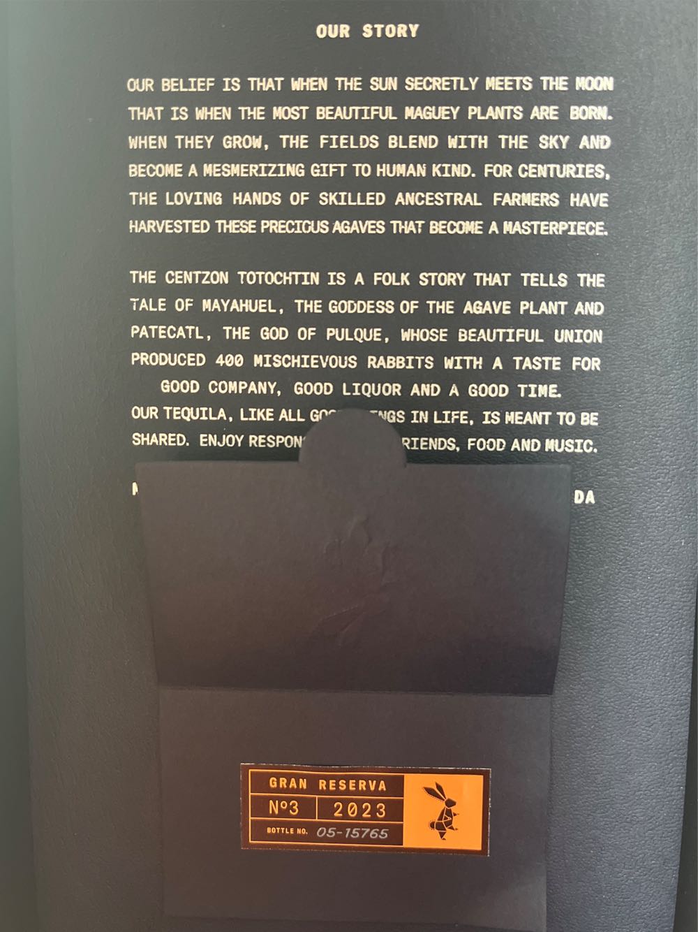 Mijenta Gran Reserva Anejo 750ml Tequila 750 Ml Añejo - Destiladora De Los Altos S.A de C.V (750 mL) alcohol collectible [Barcode 850015899027] - Main Image 4