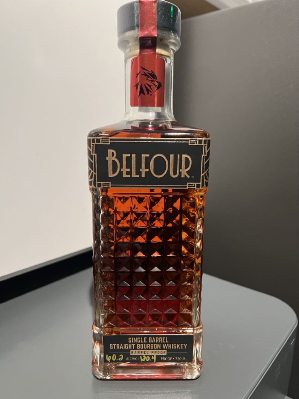 Belfour Bourbon Single Barrel - Belfour Spirits (750 mL) alcohol collectible [Barcode 850021902131] - Main Image 1